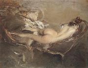 Giovanni Boldini A Reclining Nude on a Day-bed oil painting picture wholesale
